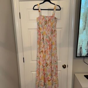 Pink Lily Multicolor Smocked Dress